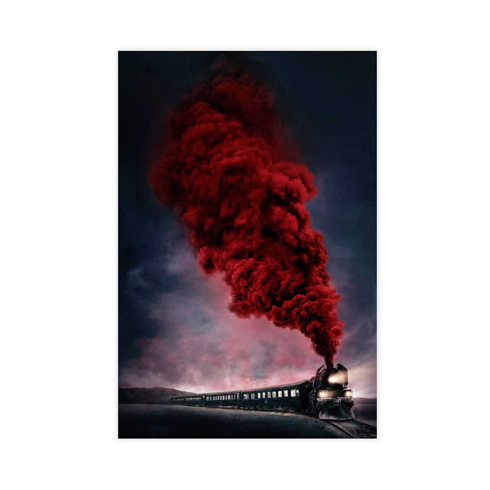 Hitecera Murder on The Orient Express Movie Poster Canvas Print - 12x18inch (30x45cm) Unframed Wall Art for Bedroom, Office & Sports Room Decor - Perfect Gift for Movie Lovers & Home Decoration