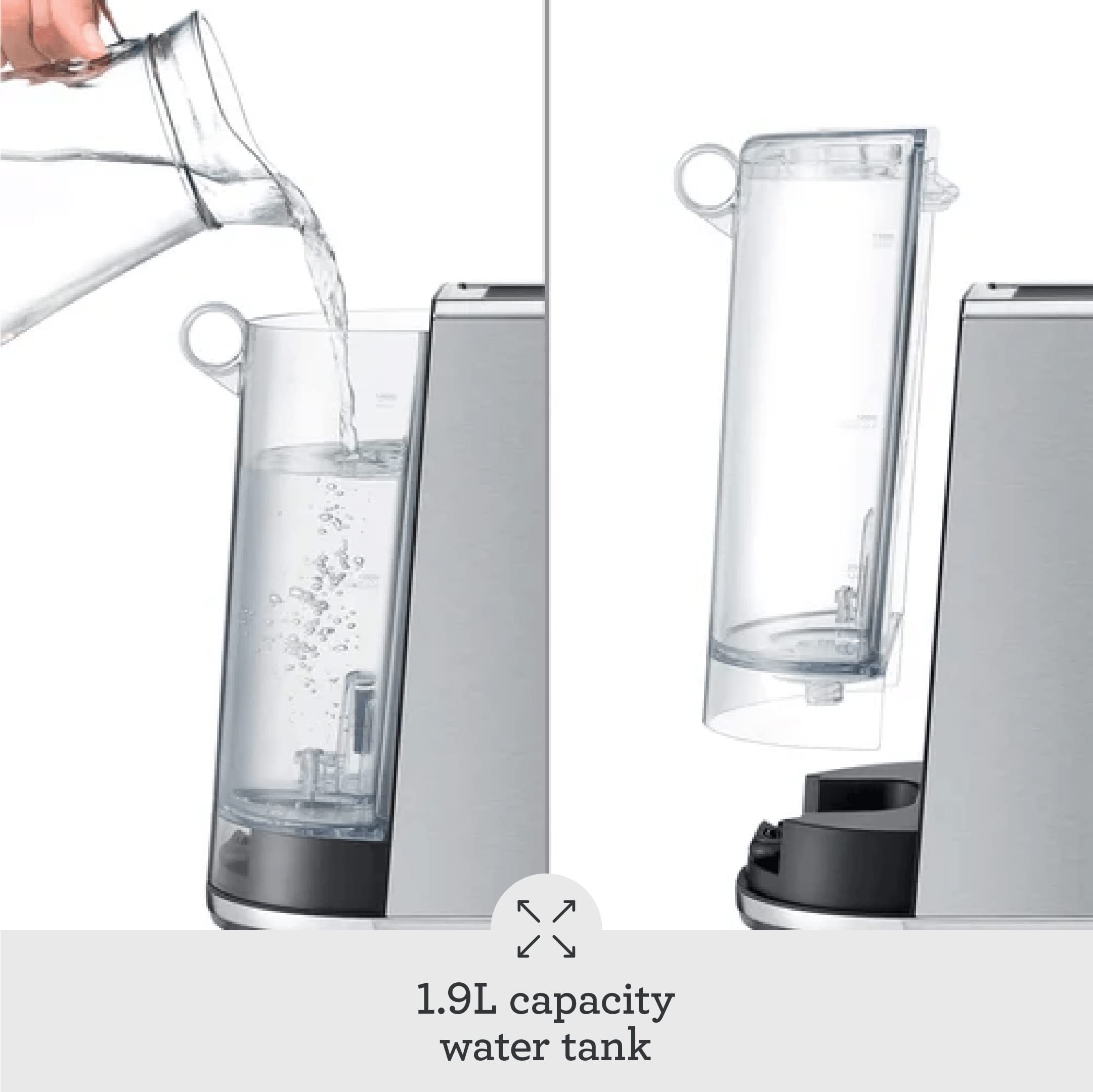 Breville the Bambino Plus Espresso Machine with Auto Milk Frother - Fast 3-Second Heat Up, Stainless Steel Espresso Maker for Latte & Cappuccino at Home (BES500BSS) | Perfect for Coffee Lovers & Small Kitchens