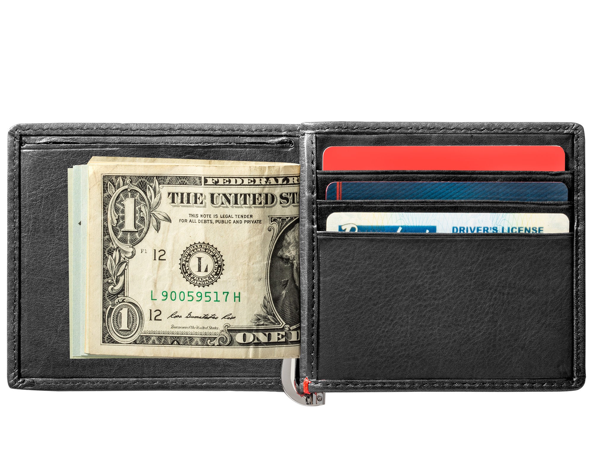 Vintage Zippo 1932 Replica Black Leather Wallet with Metal Plate Design - Perfect for Men's Everyday Carry & Gift Giving