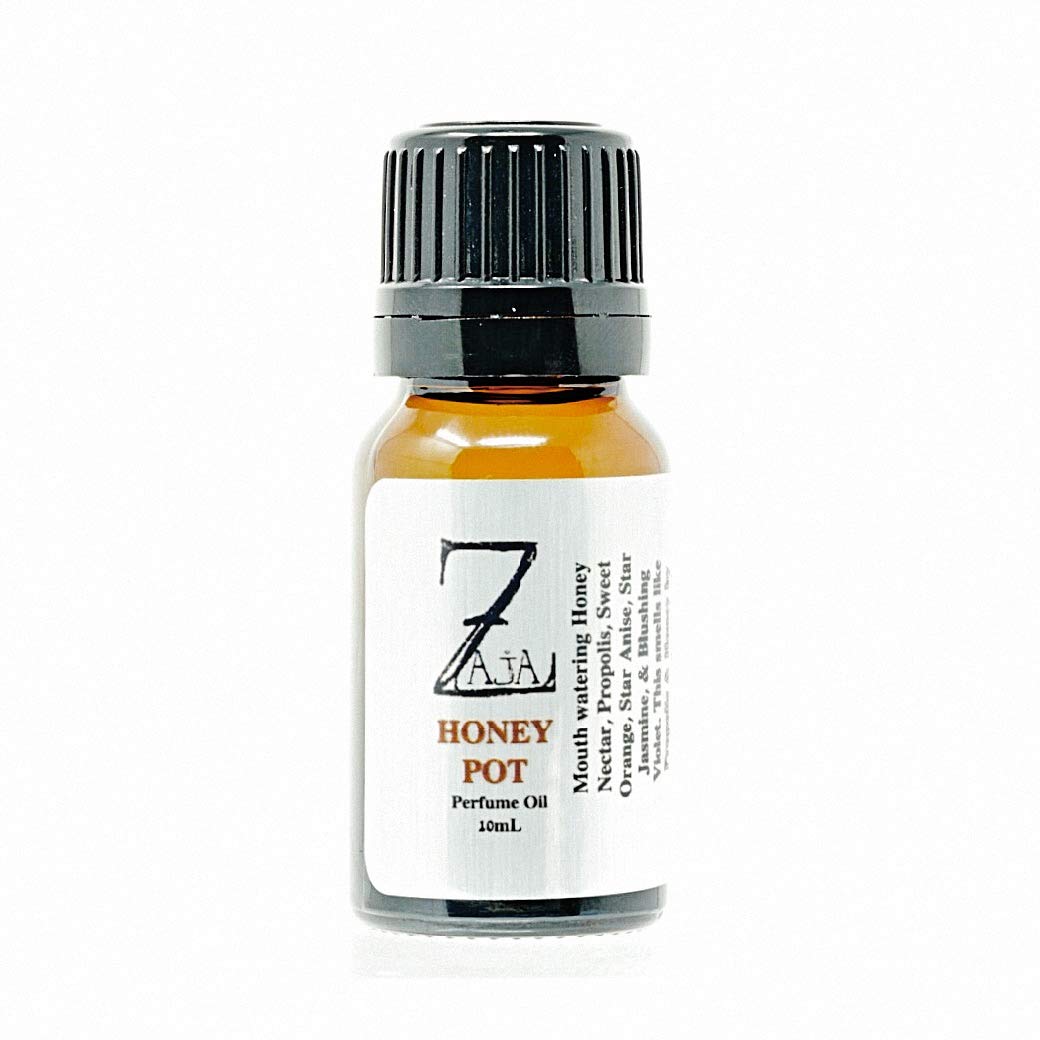 Pure Honey Pot Perfume Oil 10mL - Natural Honey Nectar, Propolis, Sweet Orange & Star Anise Essential Oil Blend | Long-Lasting Fragrance for Women, Romantic Date Nights & Special Occasions