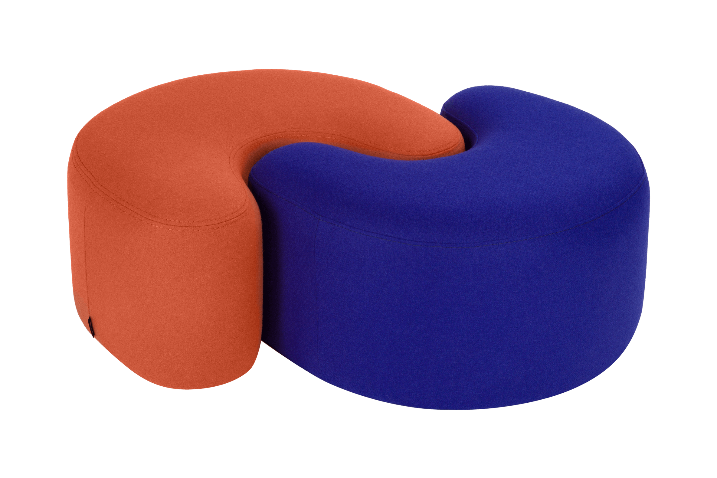 Luxury U-Shaped Pouf Ottoman Set - Modern Footrest & Extra Seating for Living Room, Bedroom, or Nursery - Soft & Stylish Home Decor Accent