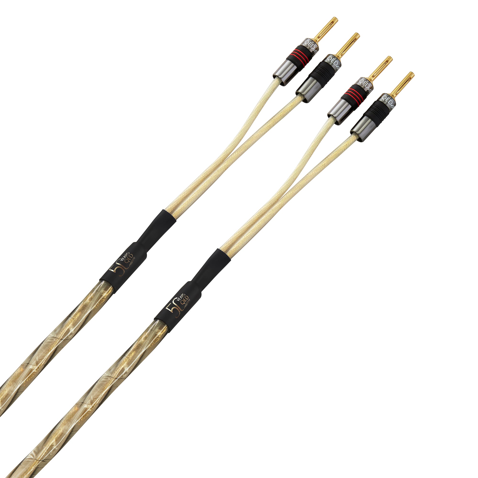 QED Reference Golden Anniversary XT High-End Speaker Cable - Premium Audio Cable for Home Theater & Hi-Fi Systems - Perfect for Audiophiles & Music Enthusiasts