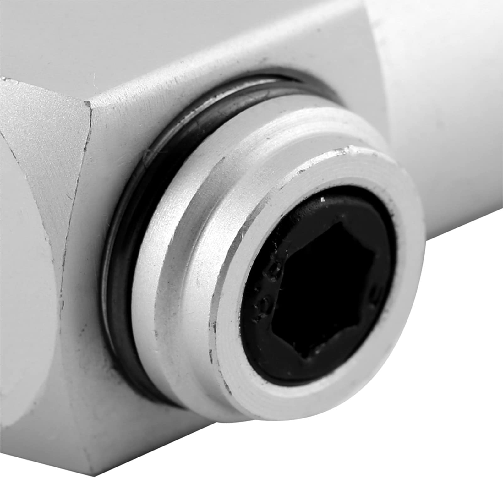 1/4 Inch NPT 360 Degree Swivel Universal Connector - Aluminum Pneumatic Air Hose Adapter Fitting for Air Tools (Pack of 4) - Perfect for Compressors, Spray Guns & Industrial Applications
