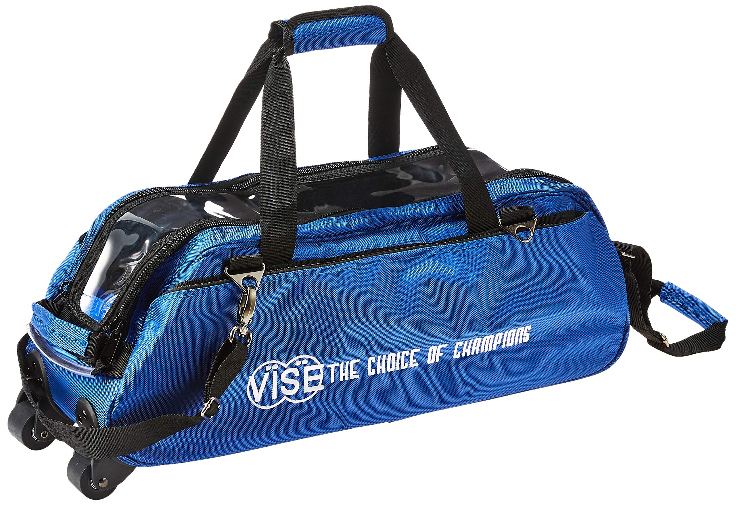 Premium 3-Ball Bowling Tote Bag with Wheels - Durable Rolling Bowling Ball Carrier for League Play & Practice - Perfect for Men & Women Bowlers