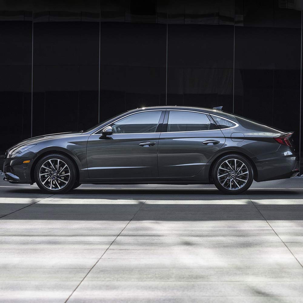 FE7-SON20 Custom Body Side Molding for Hyundai Sonata 2015-2019 - Machine Grey Pearl Metallic (S2C) | Perfect Fit Replacement Part for Enhanced Vehicle Protection & Style
