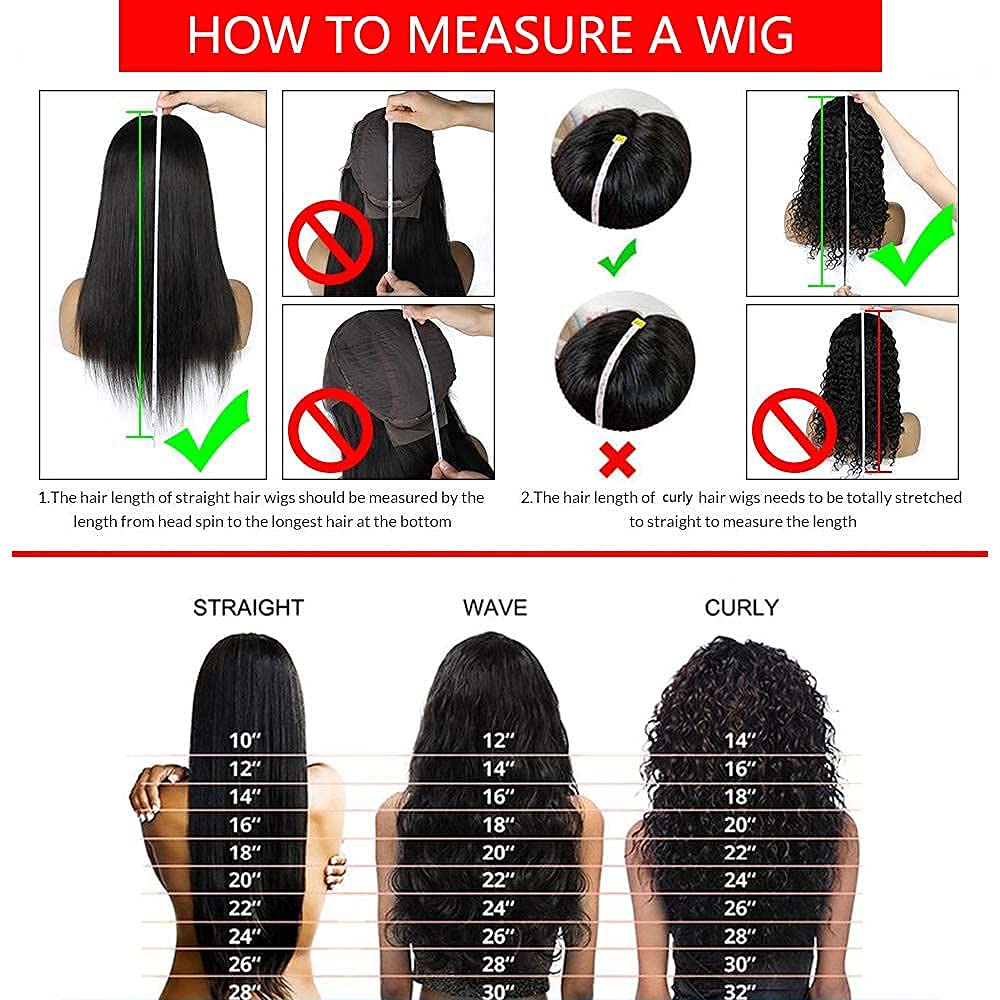 4x4 Deep Wave Lace Front Wig Human Hair - Glueless Wear & Go Wig with Transparent Lace Closure for Black Women - Pre Cut No Glue Natural Color 28 Inch - Perfect for Daily Wear, Parties, and Special Occasions