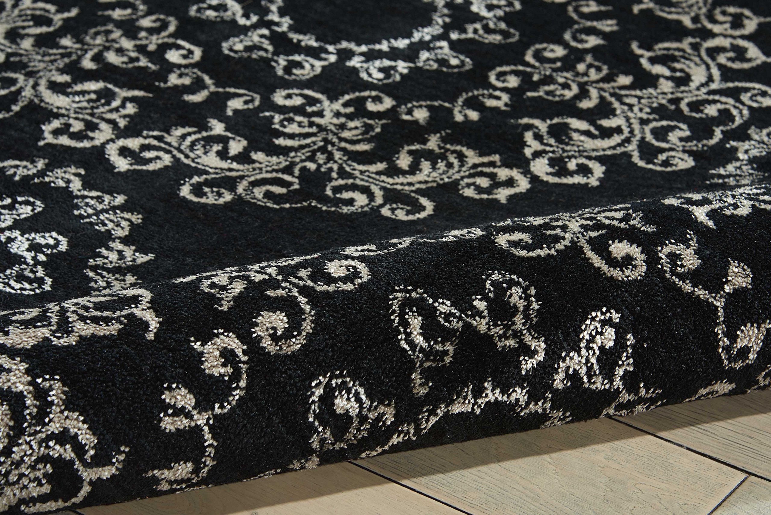 Nourison Tranquility Transitional Black 5'3