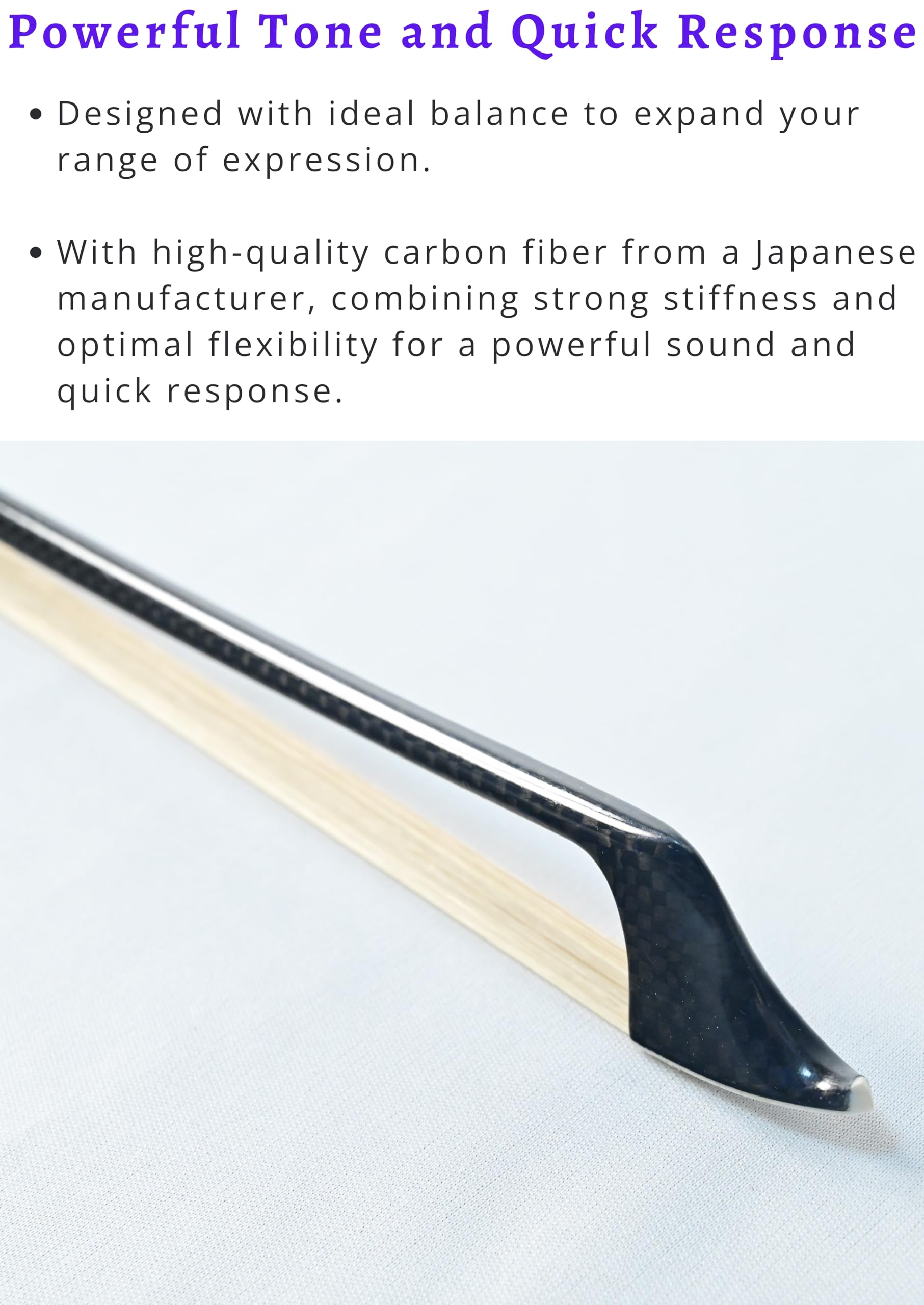 Premium Carbon Fiber Cello Bow with Snakewood Frog - Professional Grade for Musicians & Performers | Perfect for Classical Concerts, Orchestras & Solo Performances