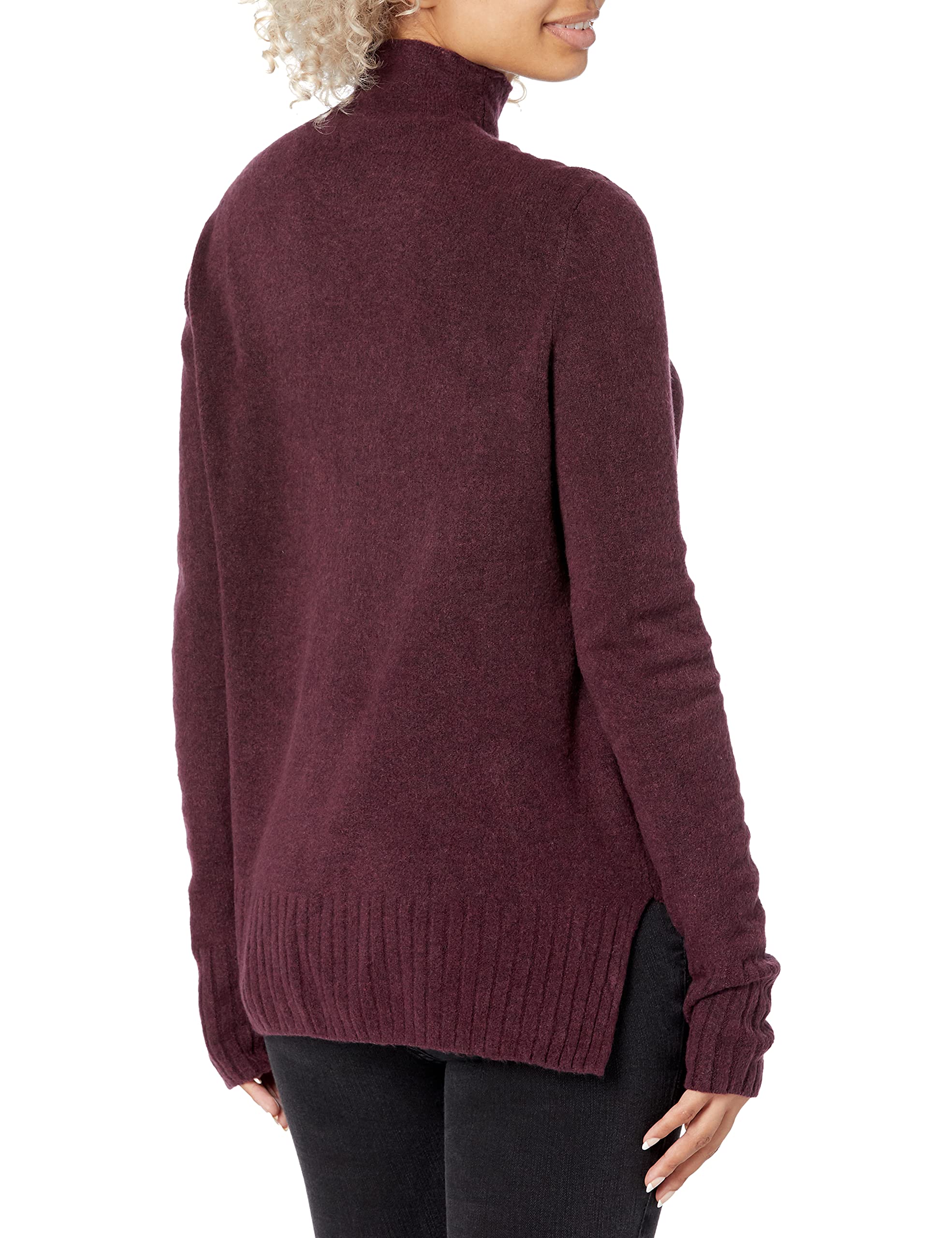 Goodthreads Women's Mid-Gauge Stretch Funnel Neck Sweater - Soft Knit Pullover for Fall & Winter - Casual Office Wear & Weekend Outfits