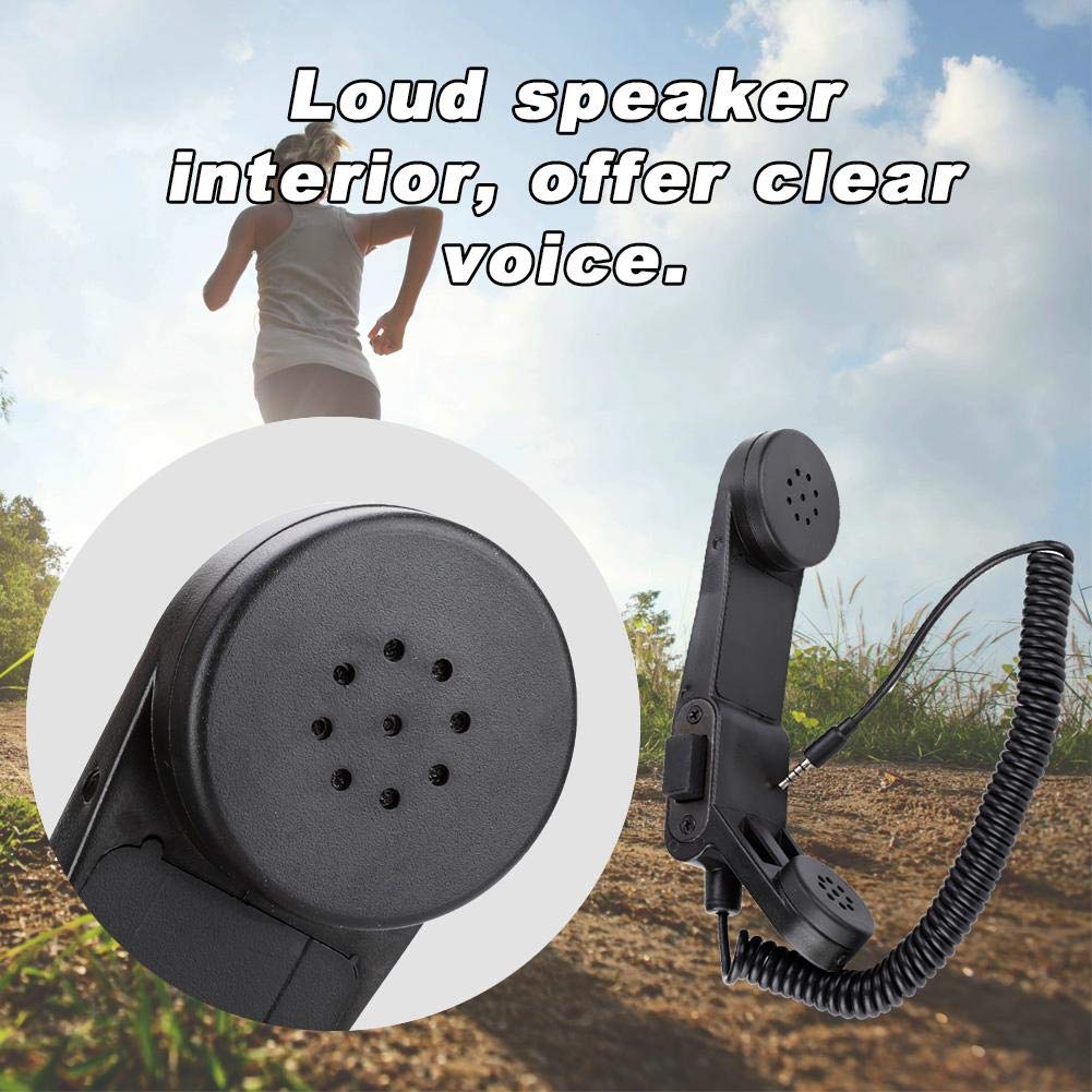 Military Radio Microphone with 3.5mm Jack - Handheld Speaker for Outdoor Use, Compatible with Cell Phones, Smartphones, Laptops & Computers - Perfect for Camping, Hiking & Emergency Communication