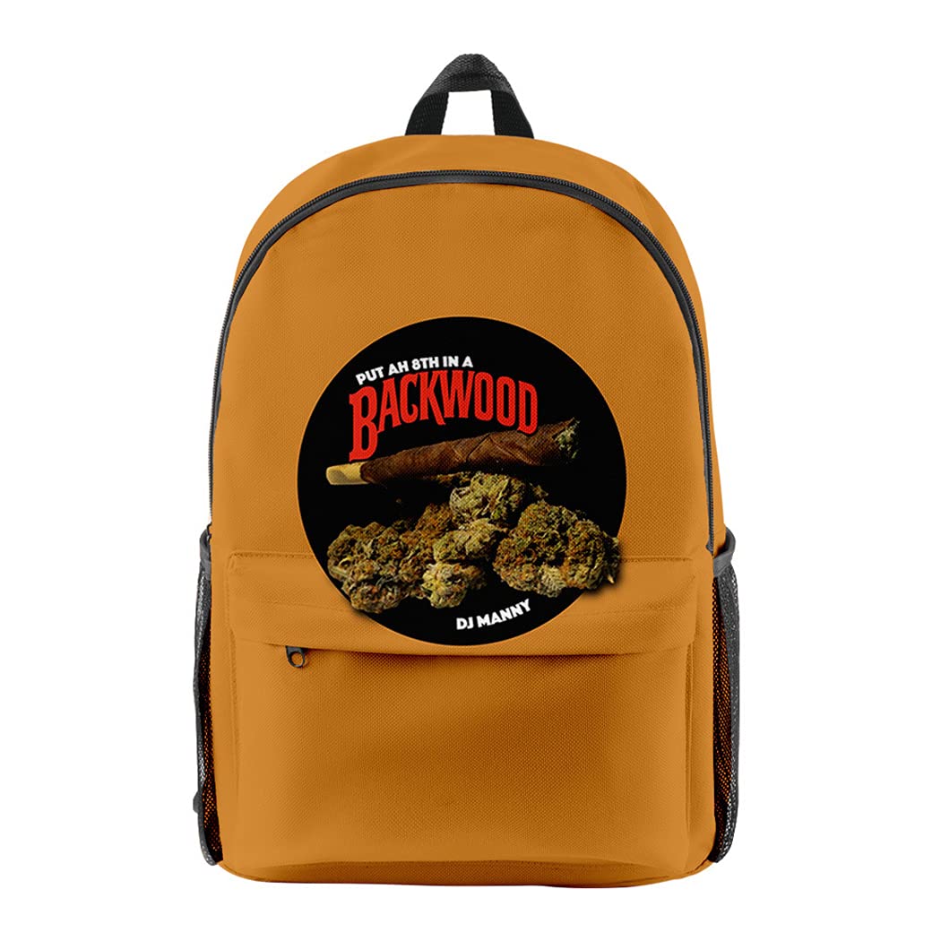 Zeruike BACKWOODS 3D Printed Cigar Backpack - Outdoor Sports, Travel & School Bag for Men, Women & Kids - Perfect for Hiking, Camping, College & Daily Commute