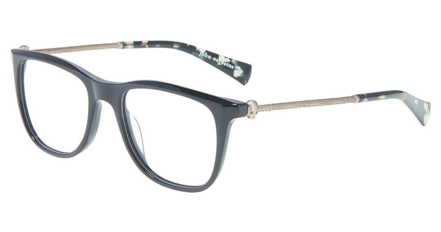 John Varvatos V 418 Black Sunglasses for Men - Stylish UV Protection Shades for Outdoor Activities & Fashion