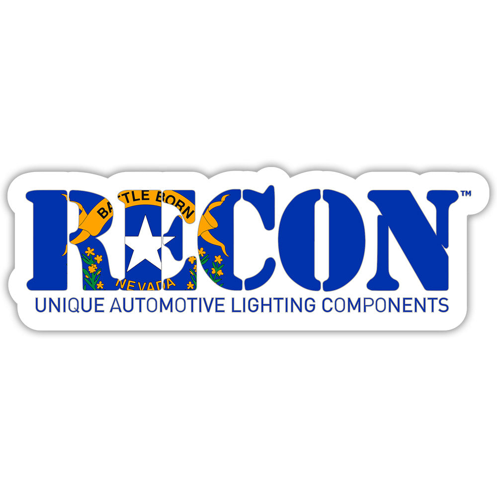 RECON U.S. State Decal Stickers - Choose Your State | 7 x 2.75 Inch Glossy Vinyl Stickers for Cars, Laptops & Water Bottles | Patriotic American Decor