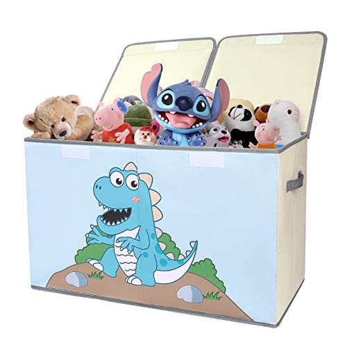 DIMJ Large Toy Storage Box with Lid - Foldable 26