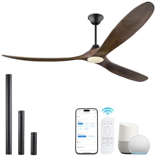 Walnut Ceiling Fans with Lights