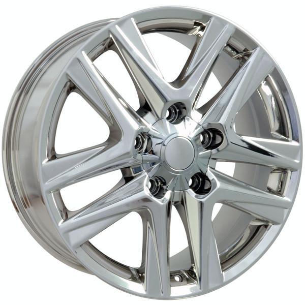 20 Inch Chrome Replacement Wheel Rim for Toyota Sequoia 2008-2017 Models - OEM Style Alloy Replica #9506472 - Perfect for Off-Roading, Winter Tires & Custom Upgrades