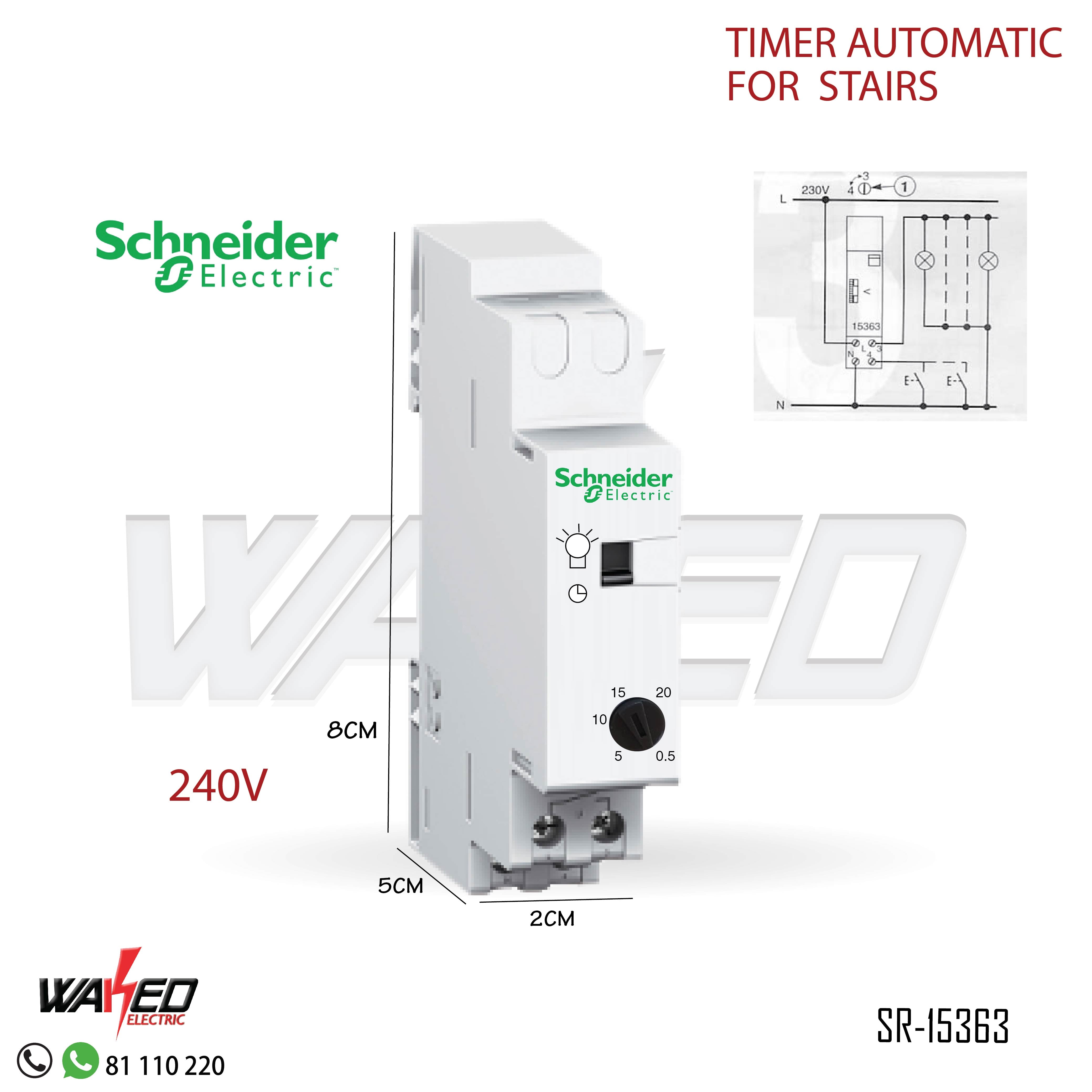 240V Automatic Stair Timer Switch - Smart Lighting Control for Home, Office & Staircase Safety