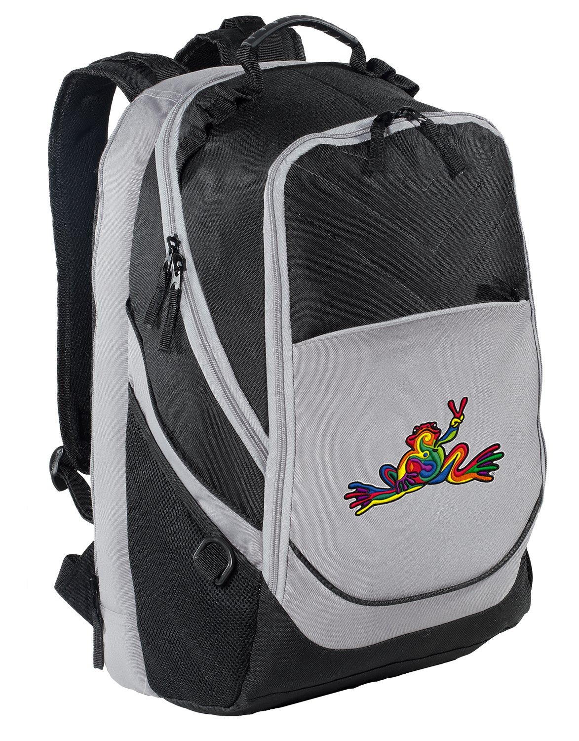 Peace Frogs Backpack - Stylish Laptop Computer Bag for Work, School & Travel - Durable & Comfortable Design