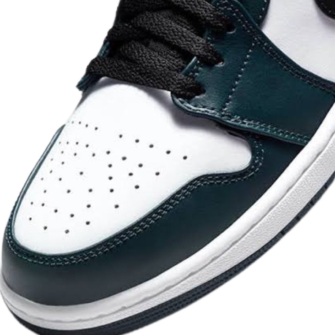 Air Jordan 1 Mid GS Sneakers - Armory Blue & White Basketball Shoes for Women & Girls - Perfect for Casual Wear, Sports & Street Fashion