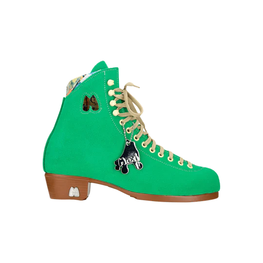 Moxi Lolly Roller Skates - Green Apple Color Women's Outdoor & Indoor Quad Skates for Beginners & Pros - Perfect for Rink, Park, Street Skating & Roller Derby