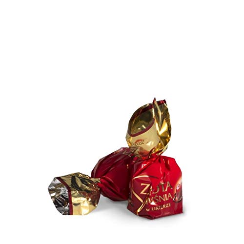 Golden Cherry Polish Chocolate Pralines Candies - Zlota Wisnia by Solidarnost 5.51 lb (2.5 kg) Premium Gourmet Gift Box - Perfect for Holidays, Birthdays & Corporate Gifts