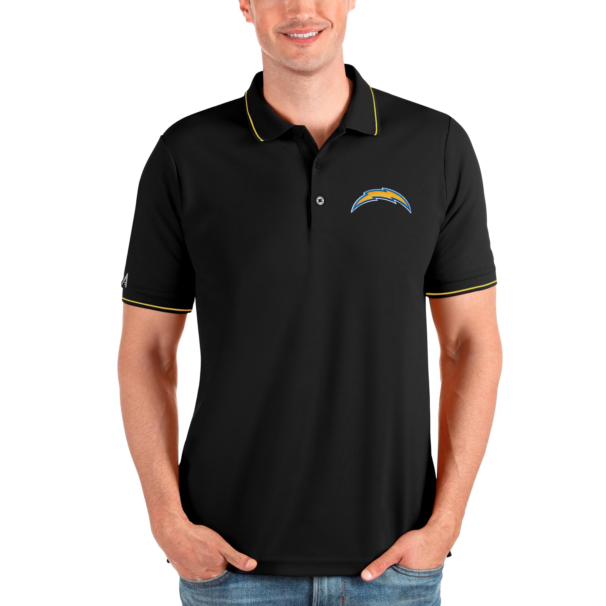 Men's Black LA Chargers Polo Shirt - Game Day & Casual Wear