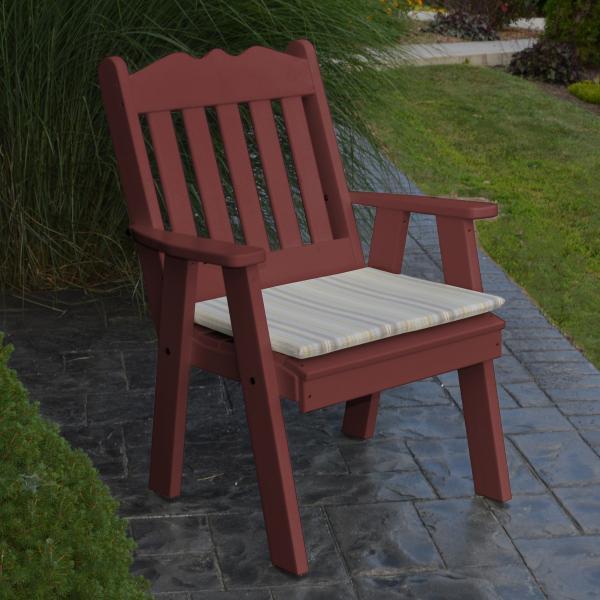 Eco-Friendly Recycled Plastic Royal English Chair - Durable & Stylish Outdoor/Indoor Seating for Patio, Garden, or Dining Room