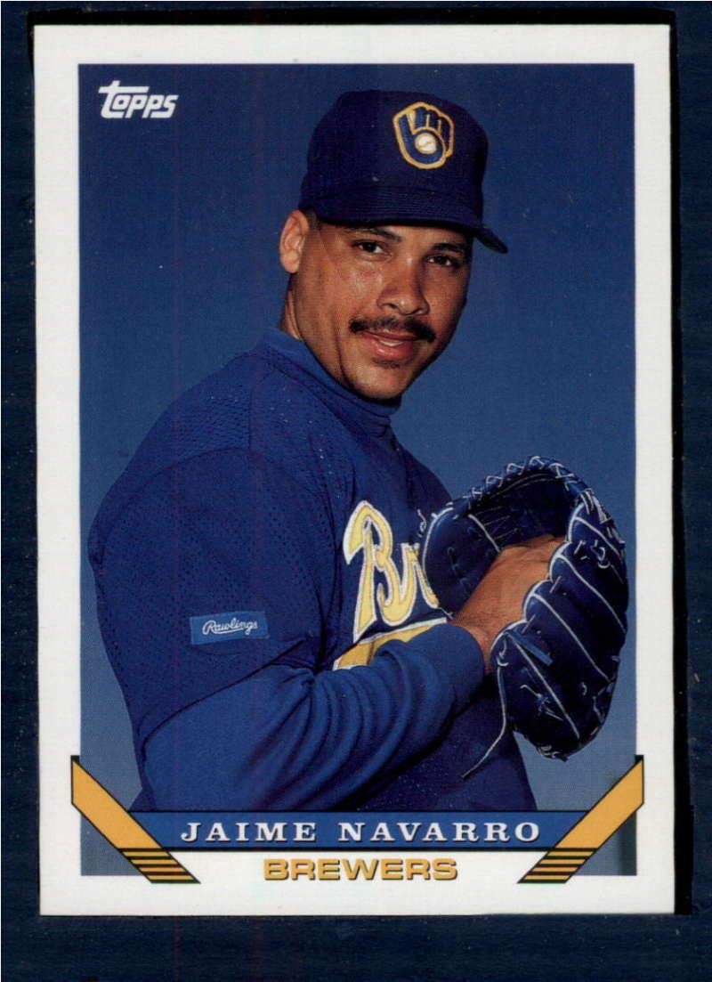 1993 Topps #369 Jaime Navarro NM-MT Milwaukee Brewers Baseball Card - Perfect for Collectors, Sports Memorabilia & Baseball Fans