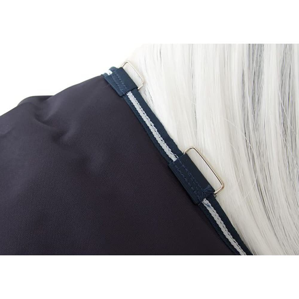 Horseware Ireland Amigo Bravo 12 Heavy 400g Turnout Blanket for Horses - Navy/Navy - Size 75 - Waterproof & Breathable Winter Horse Blanket for Stable & Outdoor Riding