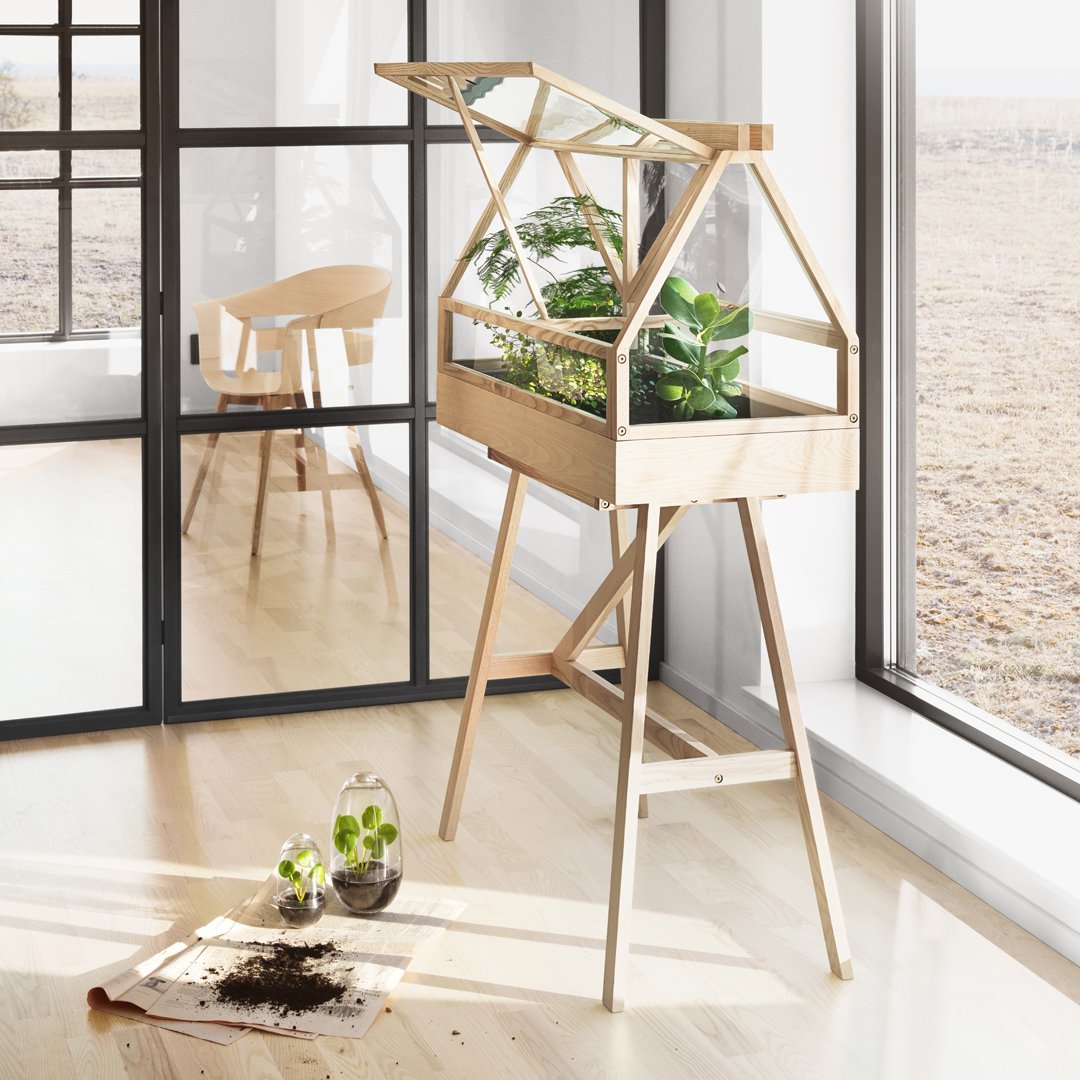 Atelier Two Plus Greenhouse Decor - Scandinavian Home & Garden Design for Houseplants & Indoor Greenery | Perfect for Living Rooms, Balconies & Office Spaces
