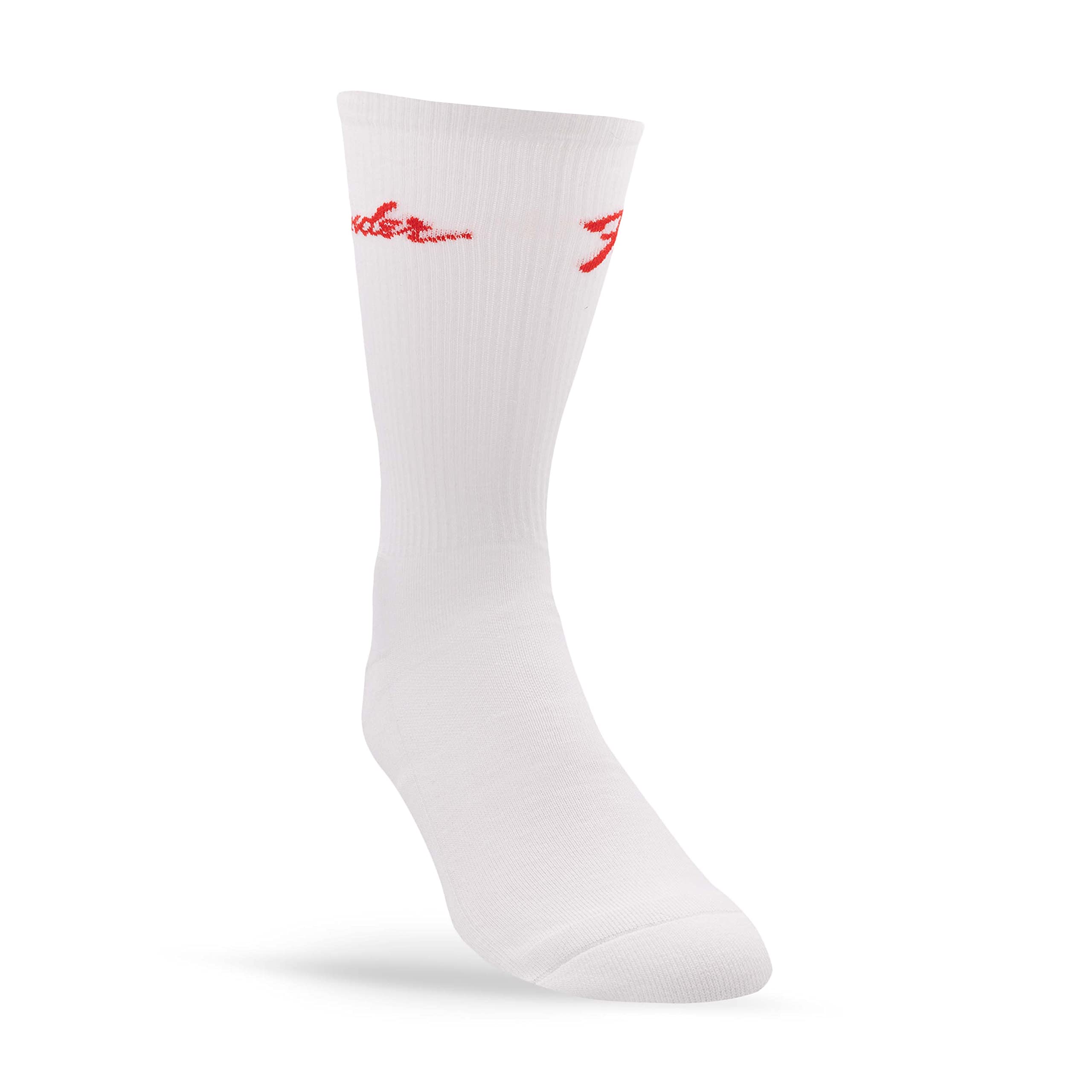 **Fender® Stompsocks® with Toe Tap Technology® – Officially Licensed Rock Band Socks for Men & Women – Cushioned Novelty Socks – Premium White Socks (1 Pair) – Perfect for Concerts, Gifts & Music Lovers**