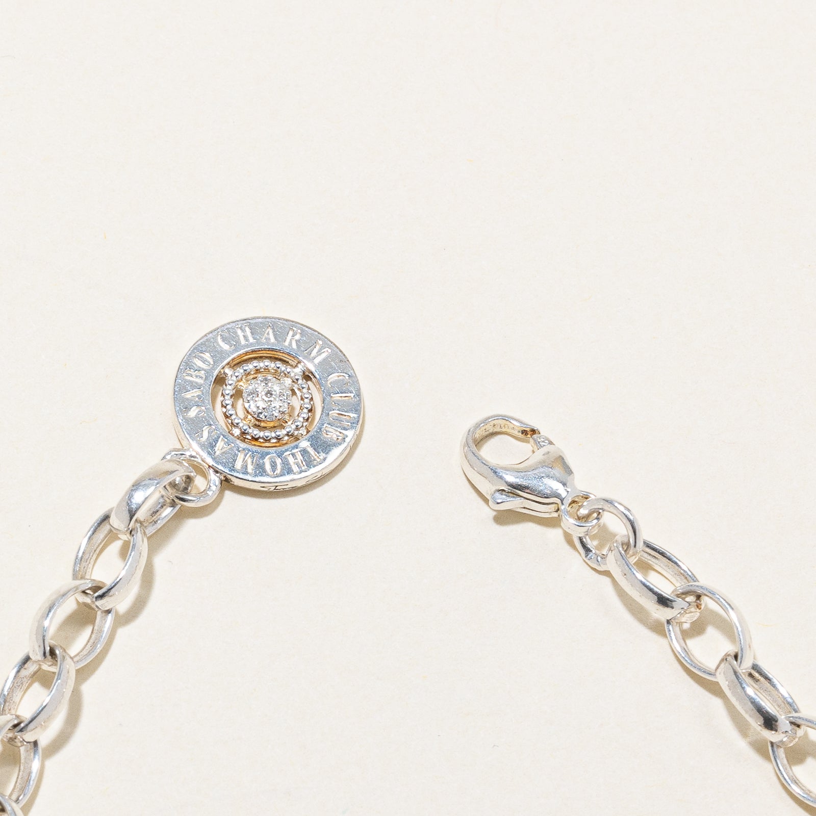 Thomas Sabo Sterling Silver Cupid Charm Bracelet | 5.1mm Width | 7