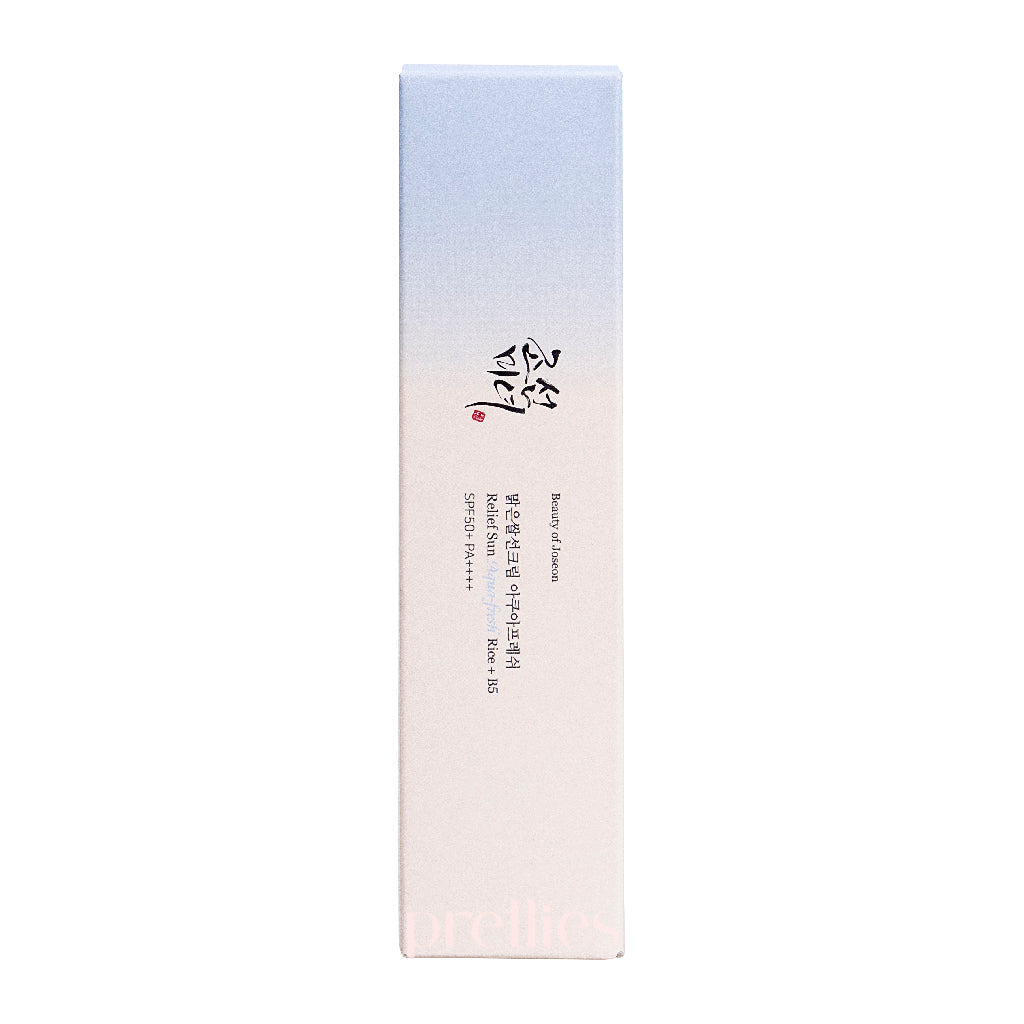 Beauty of Joseon Relief Sun Aqua Fresh Sunscreen SPF50+ PA++++ with Rice & B5 - 50ml Hydrating & Soothing for Sensitive Skin - Perfect for Daily UV Protection & Skincare Routine