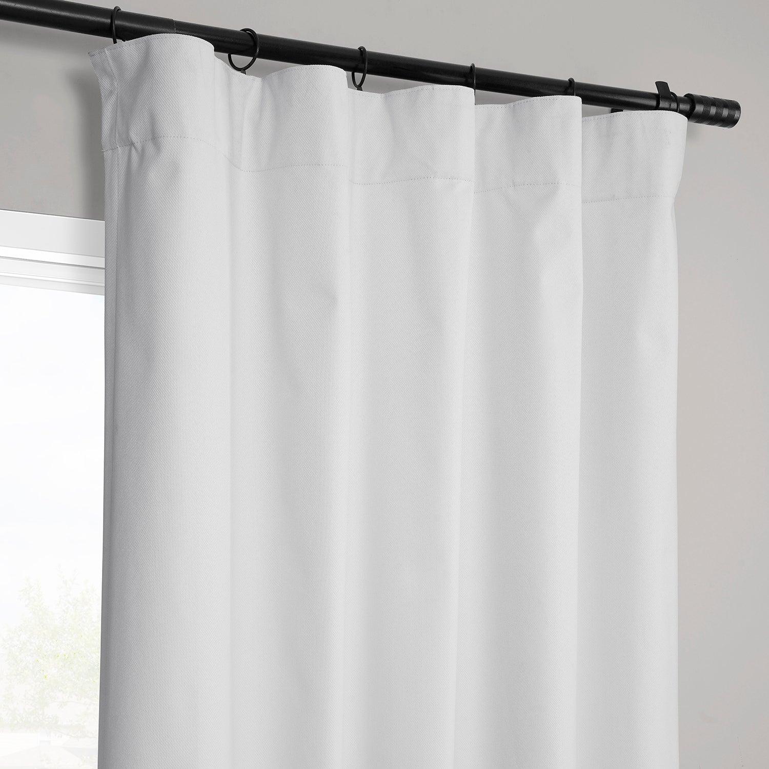 Off White Vienna Basic Linen Blackout Curtains - 2 Panels Set for Bedroom & Living Room - Light Blocking Thermal Insulated Window Drapes for Home Decor