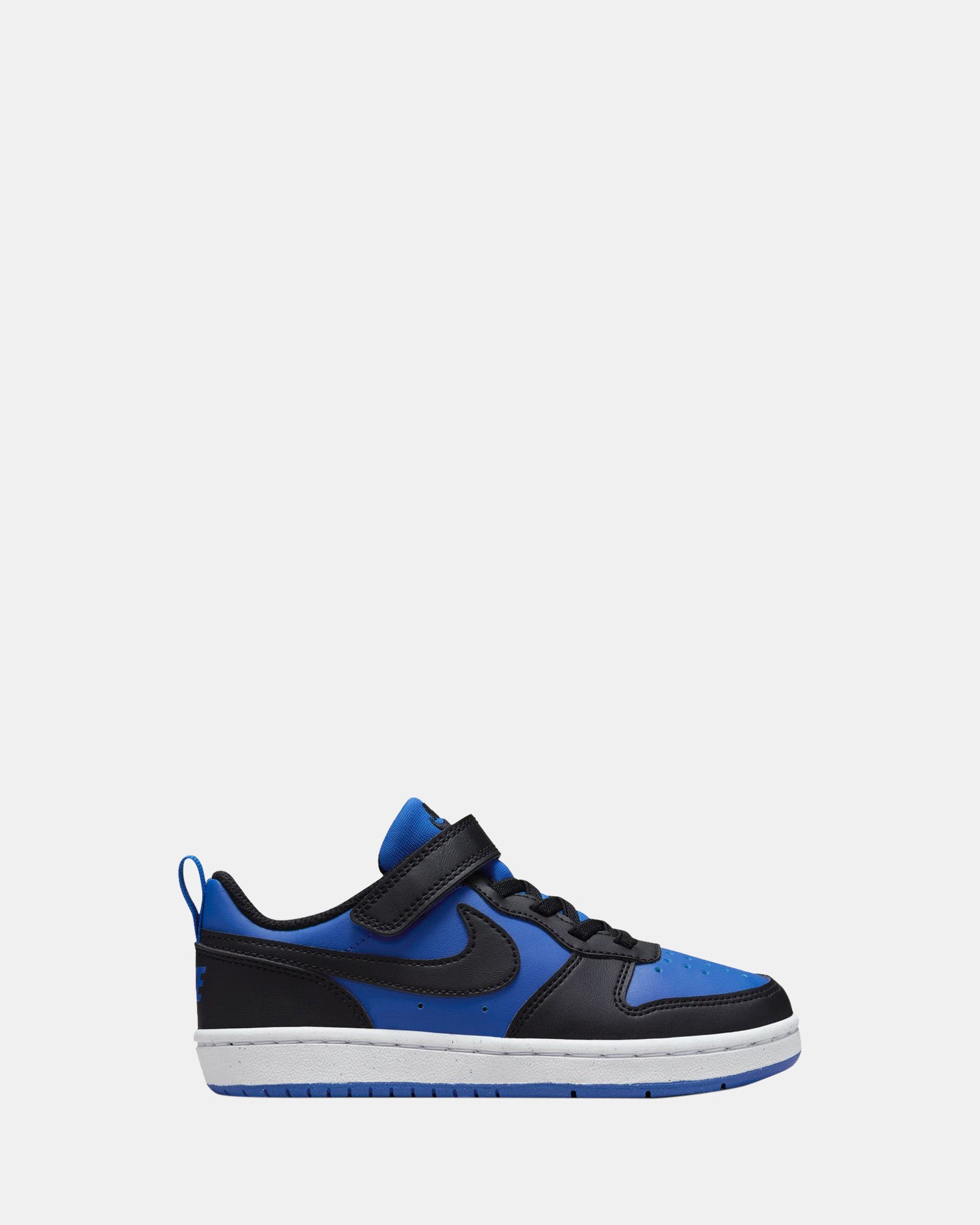 Nike Court Borough Low Recraft Sneakers for Preschoolers - Royal/Black/White Colorway - Perfect for School, Playground & Casual Wear