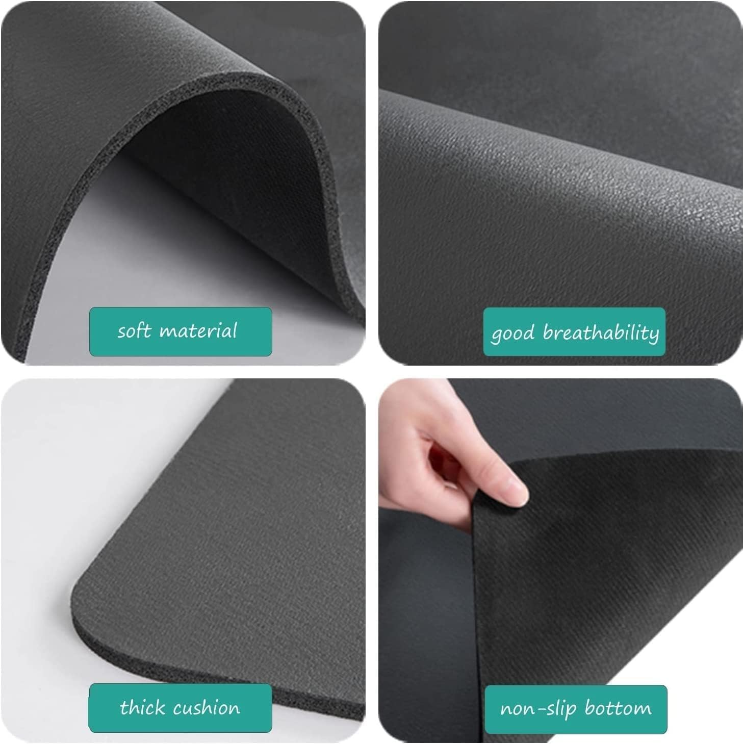 Becharaji Kitchen Dish Drying Mat - Super Absorbent, Non-Slip, Quick Dry for Utensils & Dishes - Perfect for Countertops, Sinks & Dish Racks (30x40cm) - Ideal for Daily Kitchen Use & Dish Organization