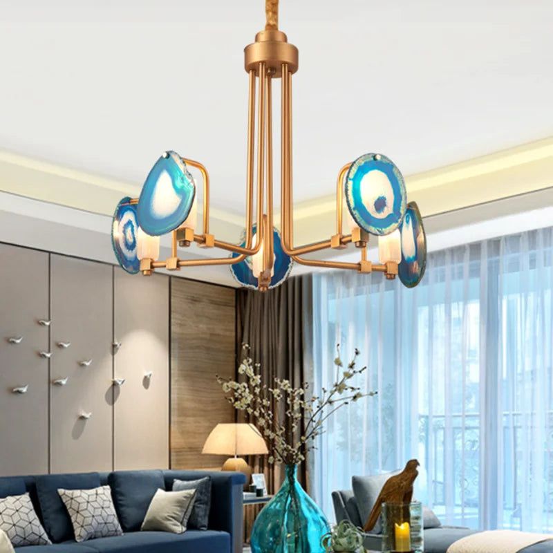 Modern Two-Tier Chandelier Lighting Fixture - Elegant Postmodern Art Design for Dining Room, Living Room & Bedroom Decor
