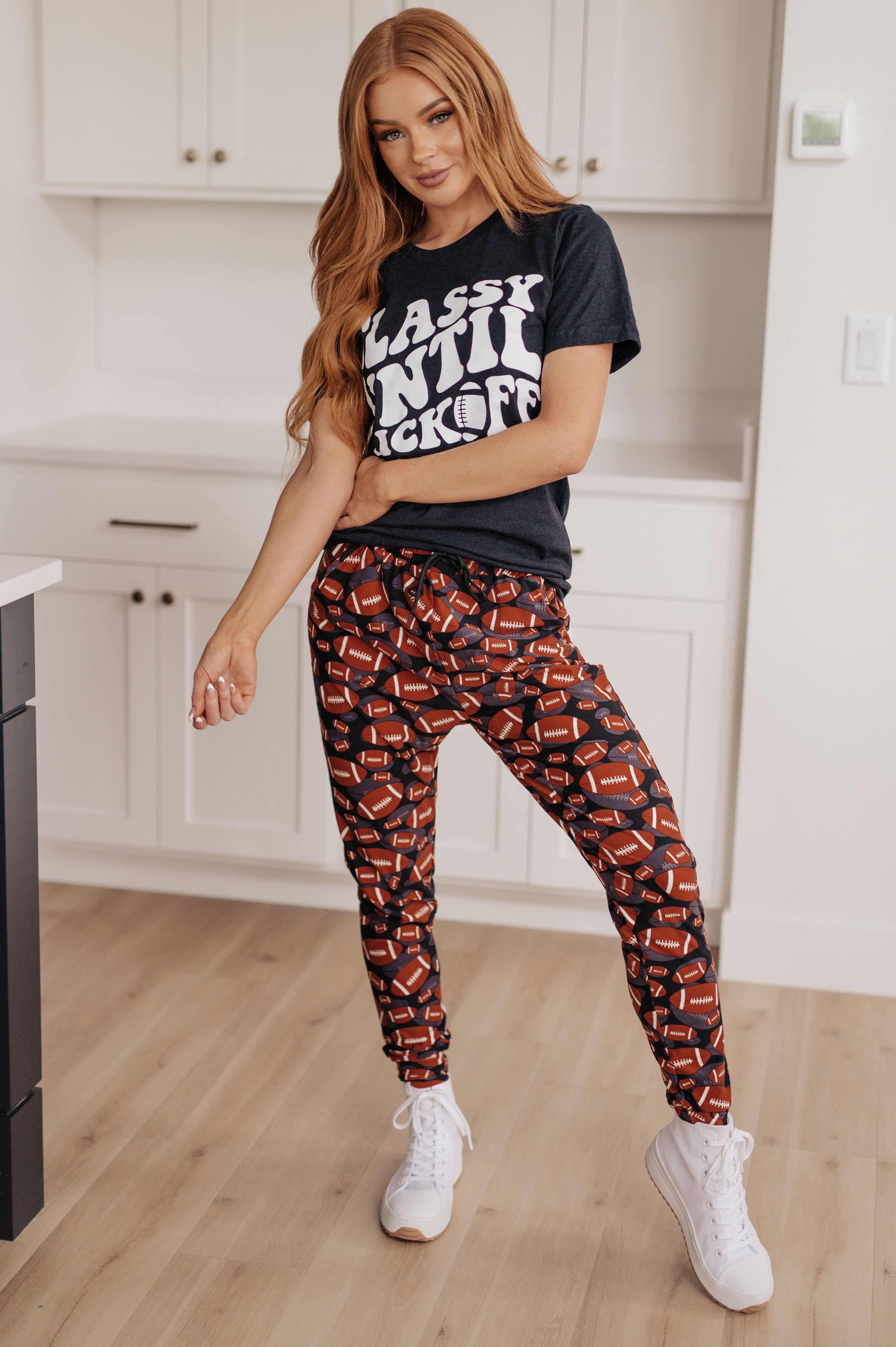 Stylish Classy Until Kickoff T-Shirt - Trendy Graphic Tee for Football Fans & Game Day Outfits