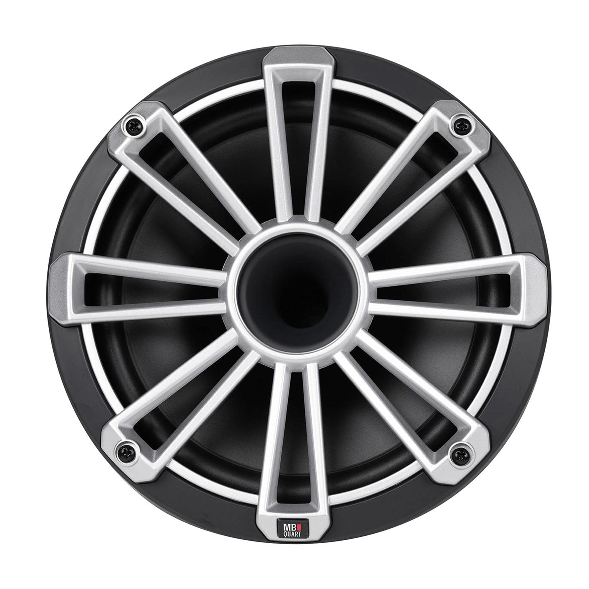 MB Quart NH2-120 Nautic 8 Inch Marine Boat Speakers - Waterproof Audio System with Black, Silver & White Grills - Perfect for Boats, Yachts & Outdoor Marine Entertainment