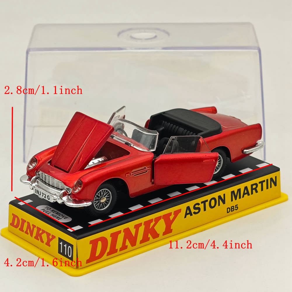 1:43 Scale Aston Martin Red Diecast Model Car - Collectible Dinky Toys 110 Series for Display, Gifts & Racing Enthusiasts