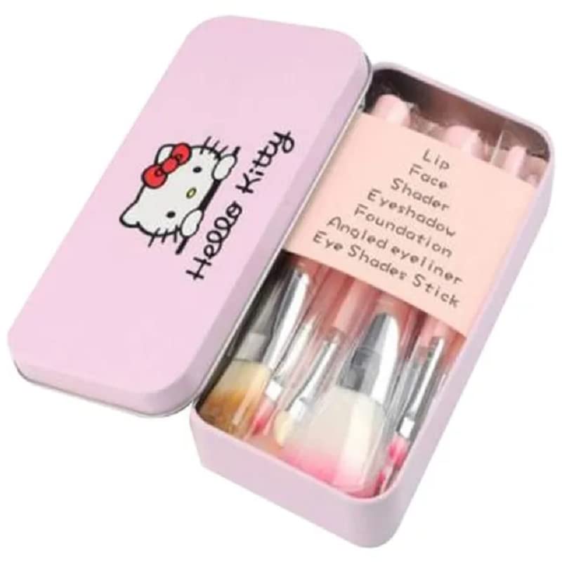 Professional 6171 Makeup Kit with 7Pcs Brushes - Pink Cosmetic Set for Eyeshadow, Foundation & Blending | Perfect for Makeup Artists, Beginners & Travel