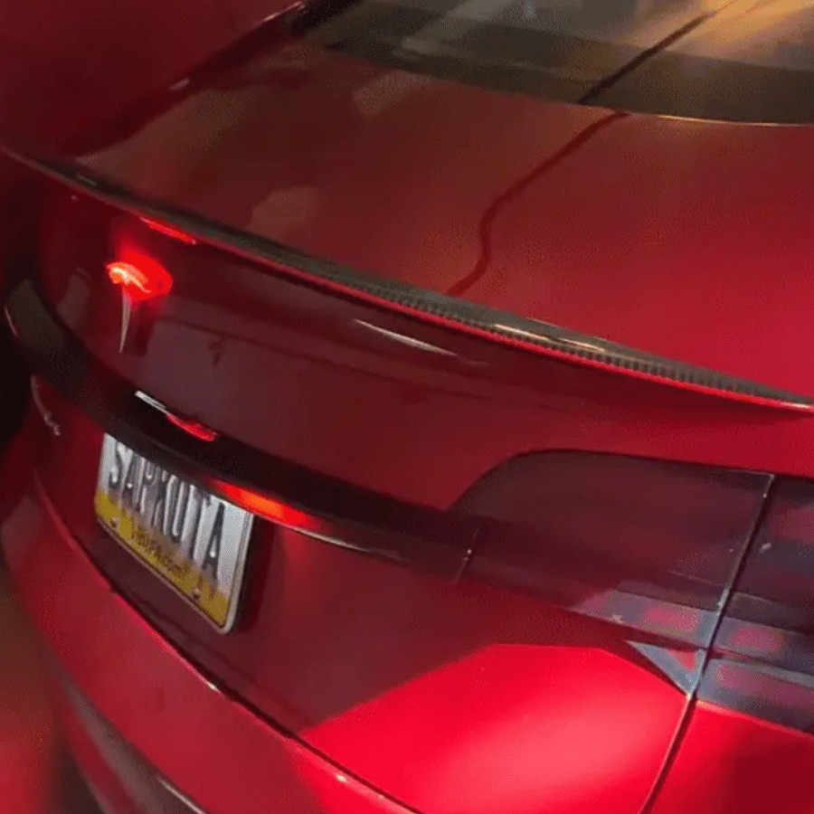 Tesla Model 3/Y Performance Spoiler - Genuine Carbon Fiber RedLine Wing for Enhanced Aerodynamics | Perfect for Street Racing & Car Shows