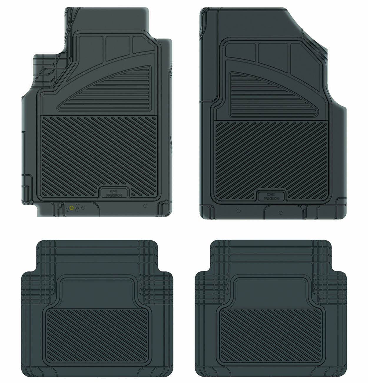 Koolatron Pants Saver Custom Fit 4-Piece All-Weather Car Floor Mats (Black) - Waterproof & Durable Protection for Sedans, SUVs & Trucks - Perfect for Rain, Snow & Muddy Conditions