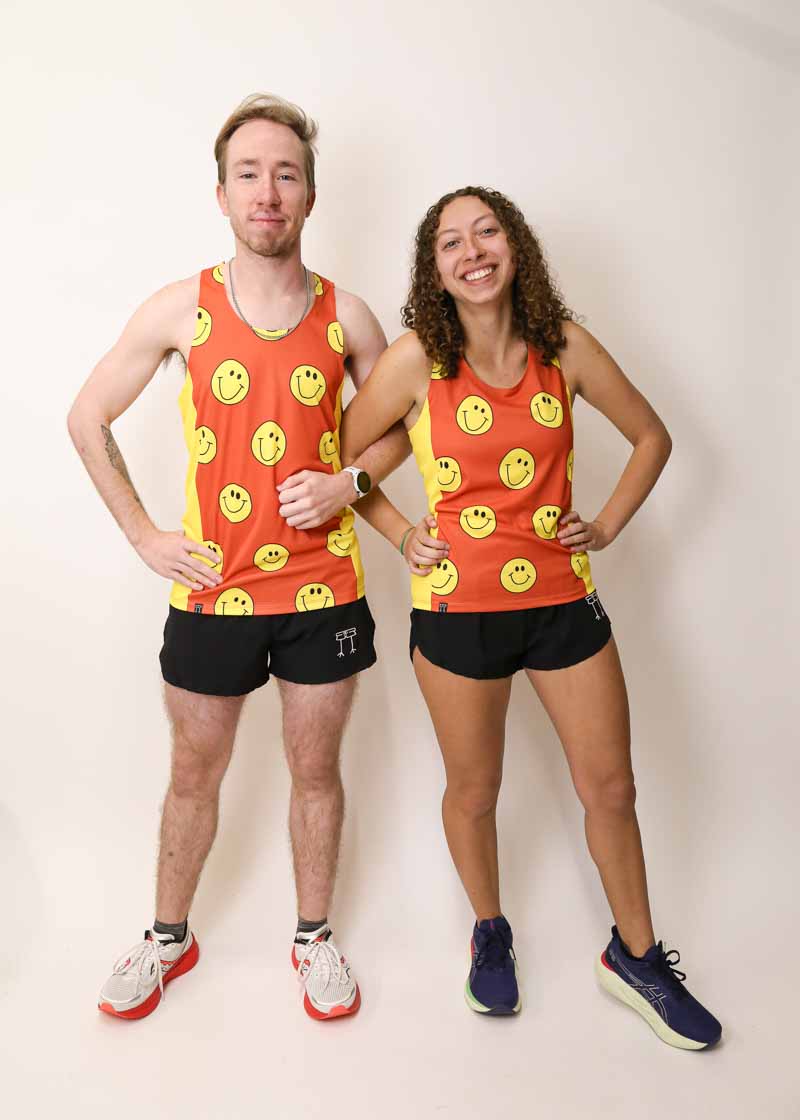 Women's Smileys Performance Singlet - Breathable Workout Tank Top for Running & Gym - Comfortable Athletic Activewear for Women