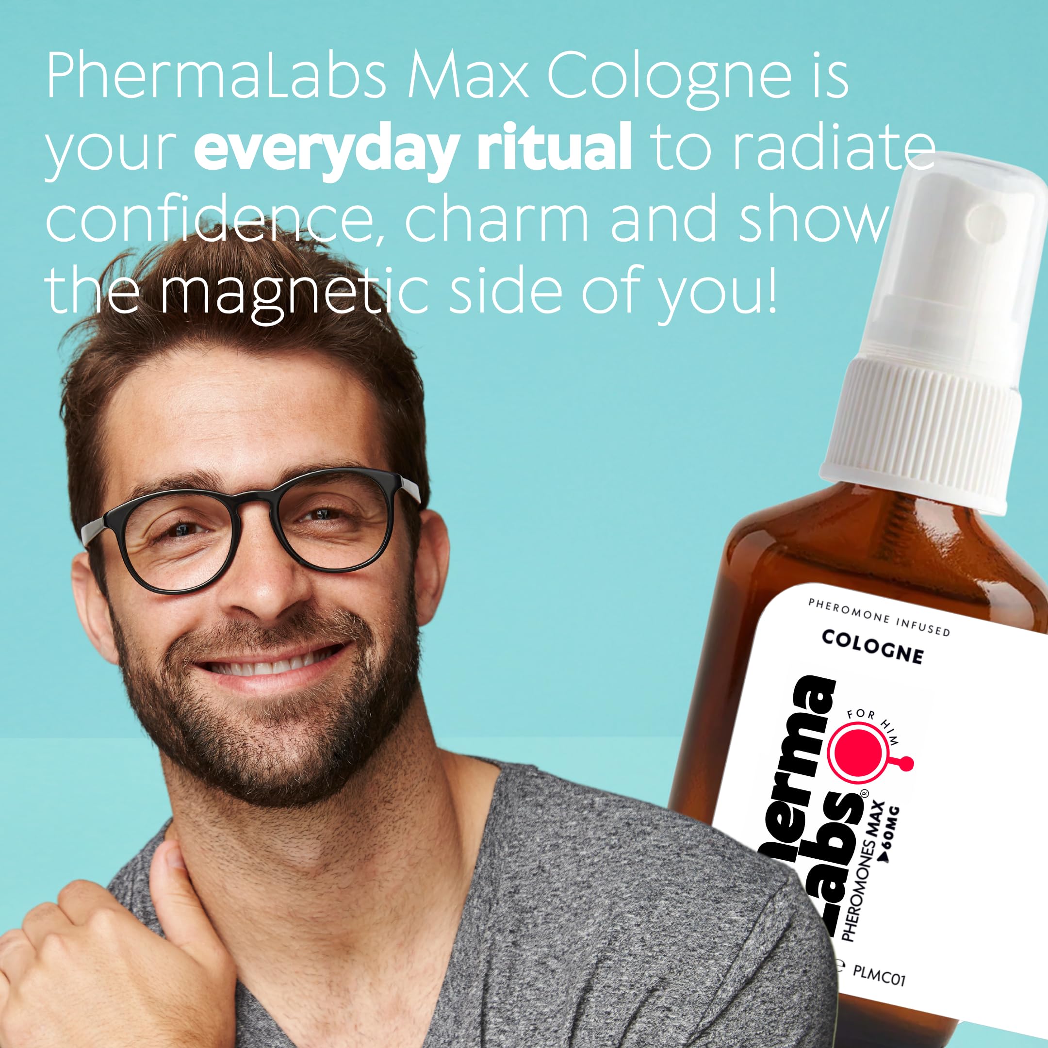 Premium Pheromone-Infused Cologne for Men - Max For Him Fragrance No.1 (1 oz Bottle) | Attract Confidence & Romance for Date Nights & Special Occasions