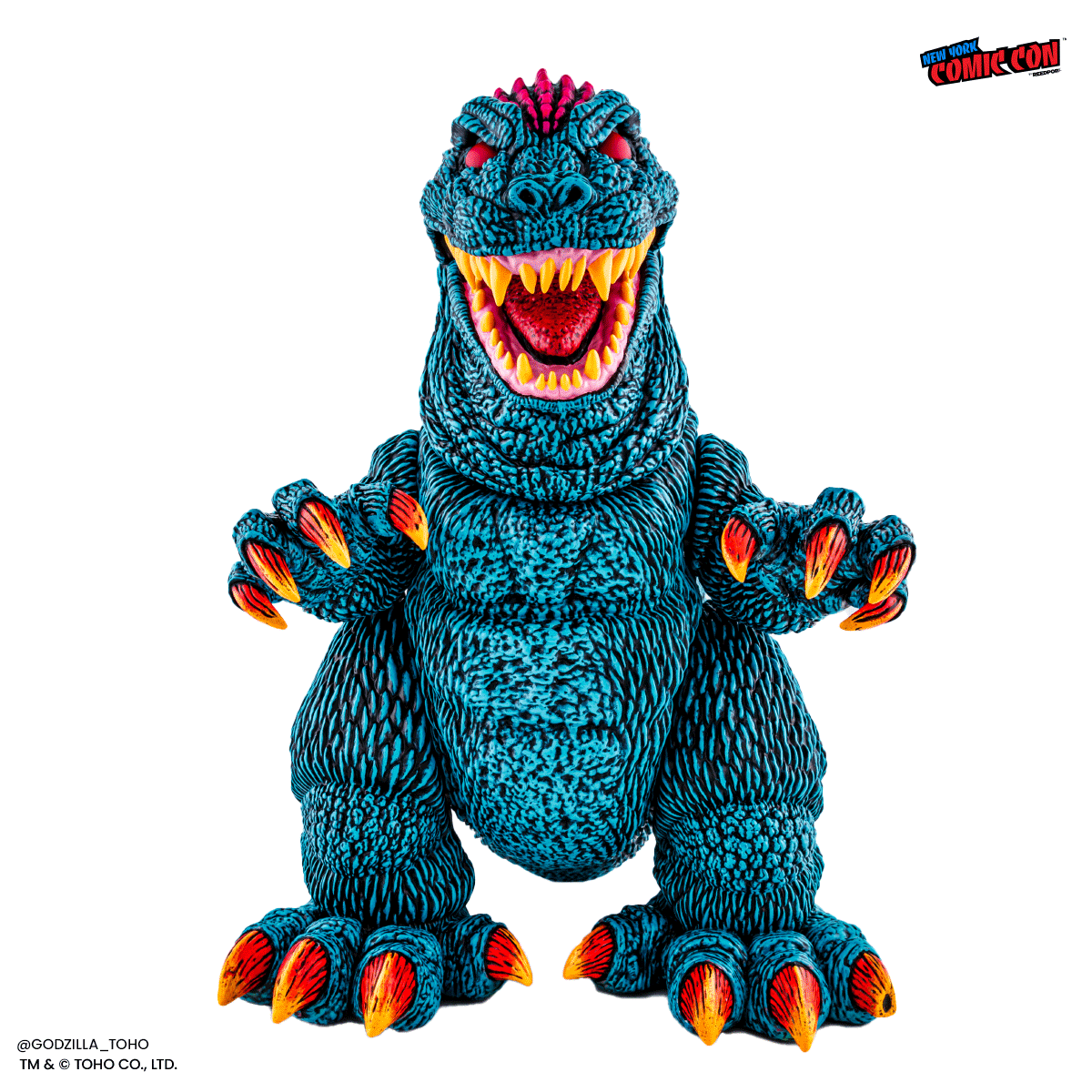 Godzilla Designer Vinyl Figure by James Groman - Psychedelic Variant Collectible Toy | Perfect for Anime Fans, Pop Culture Collectors & Home Office Decor