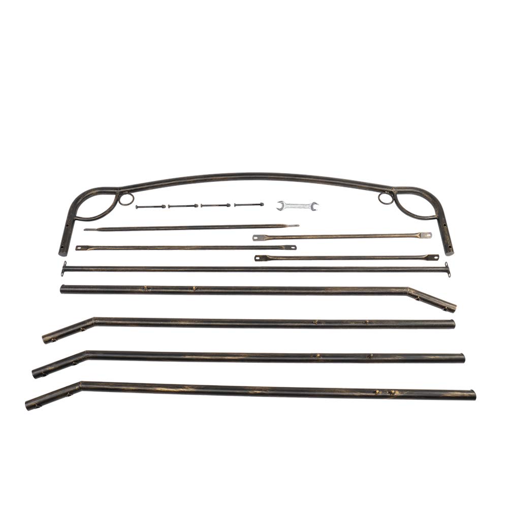 Sturdy Iron Swing Stand Frame - Bronze Outdoor Porch Swing for Patio, Garden & Backyard | Easy to Assemble, Weather-Resistant | Perfect for Relaxation, Decoration & Outdoor Leisure