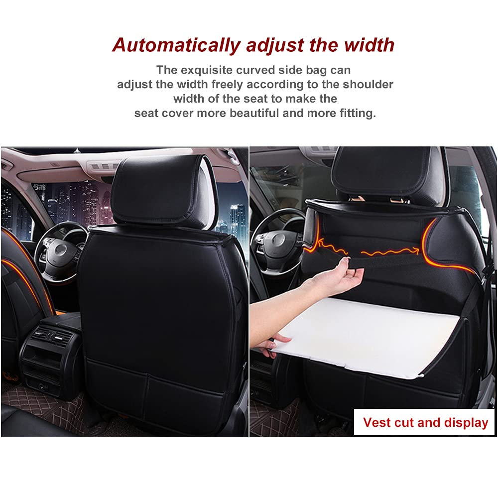 Premium PU Leather Front & Rear Seat Covers with Headrest & Backrest Cushions for Toyota FJ Cruiser 2006-2017 - Breathable, Durable Beige Car Seat Protectors for Off-Road Adventures & Daily Commutes