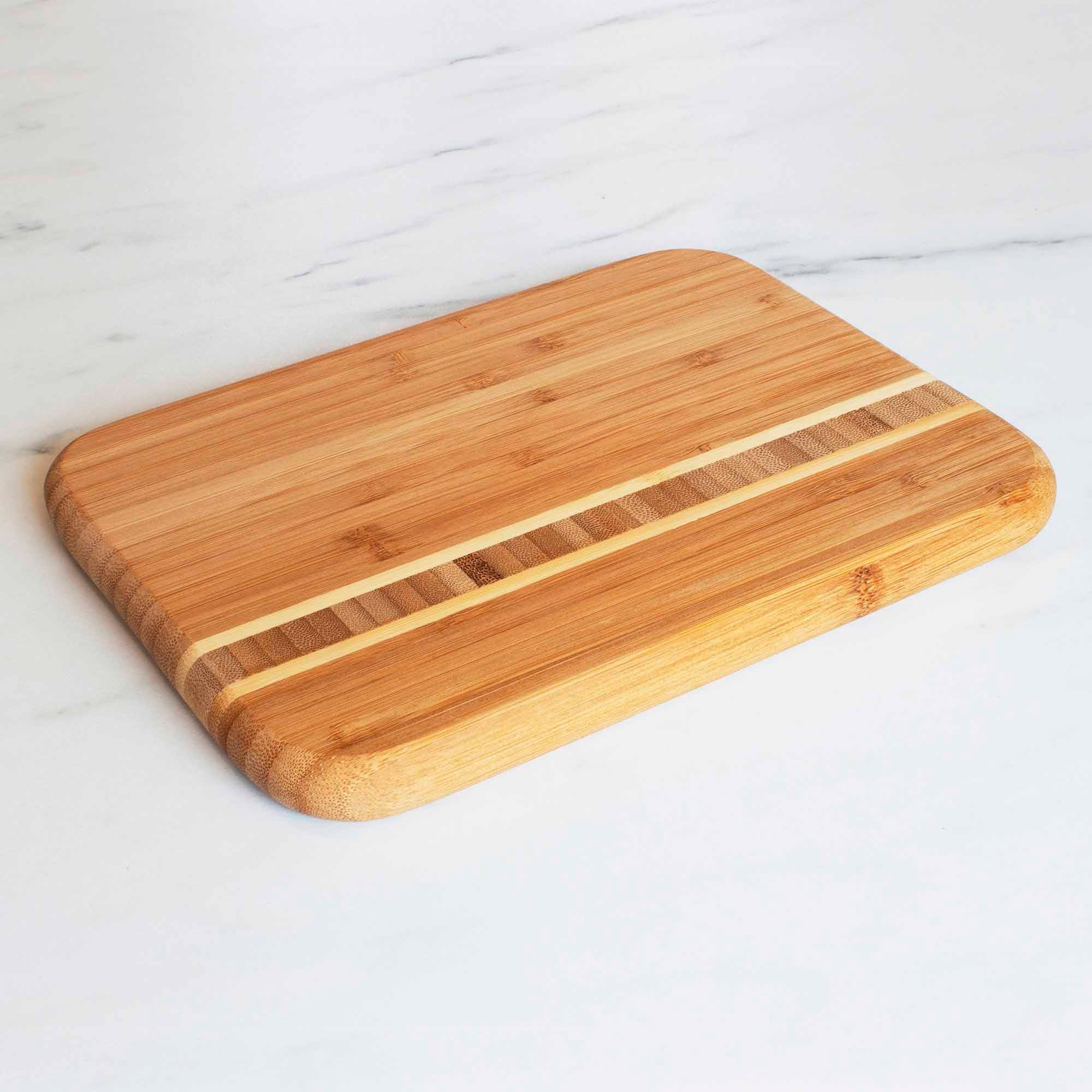 Premium Barbados Small Cutting Board - 9 x 6.5 Inches, Durable Bamboo Wood for Kitchen, Perfect for Chopping Fruits, Vegetables & Cheese - Ideal for Home Cooking, Camping & Small Kitchen Spaces