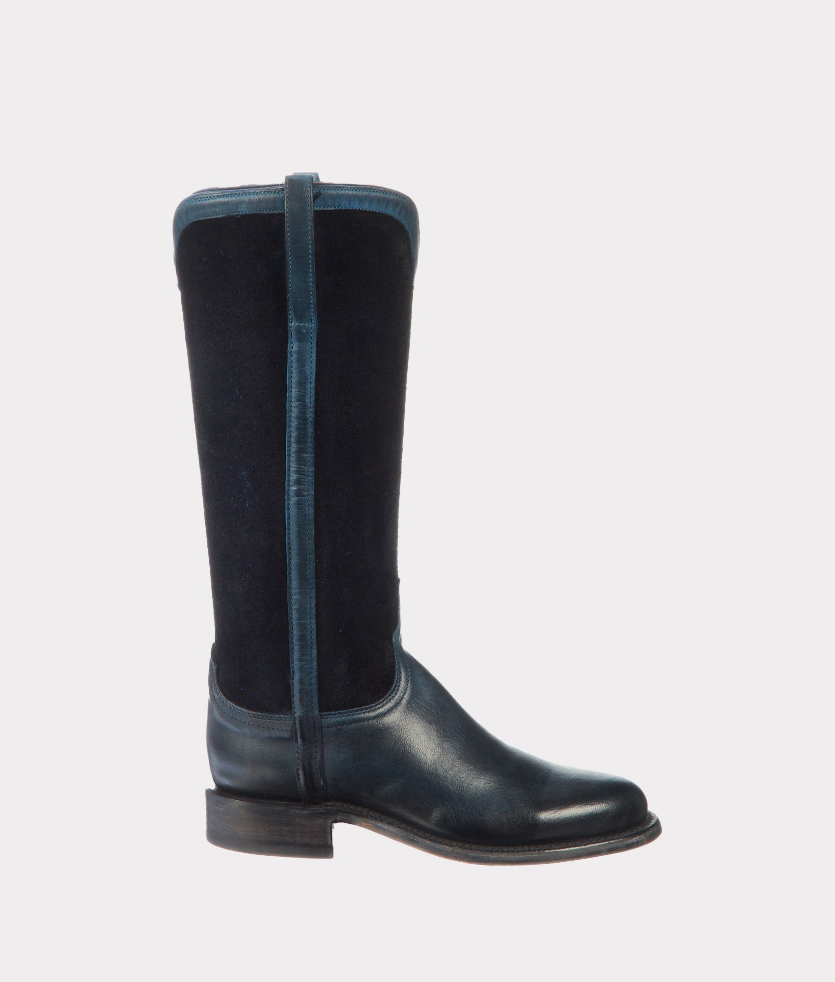 Torero Straight Roper Boots for Men - Premium Cavalry Blue Cowboy Boots | Western Style, Comfortable & Durable | Perfect for Rodeo, Country Dancing & Outdoor Adventures